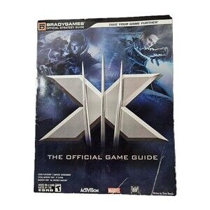 Bradygames XMen The Official Game Strategy Guide For PS 2, Xbox, PC Cd Rom GCube
